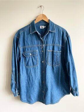 Vintage Drapey Denim Shirt